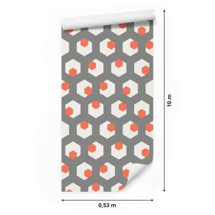 Tapeta Figury Geometryczne W Stylu Retro