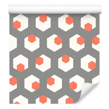 Tapeta Figury Geometryczne W Stylu Retro