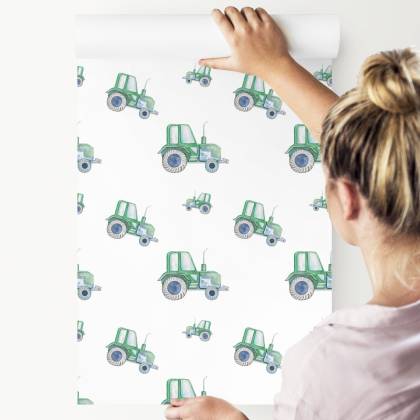 Tapeta Traktory Malowane Akwarelą
