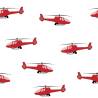 Tapeta Czerwone Bajkowe Helikoptery