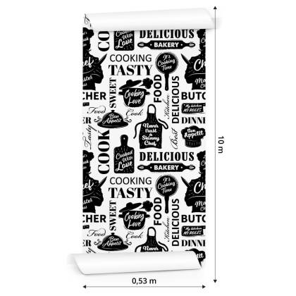 Tapeta Do Kuchni - Przybory Do Gotowania
