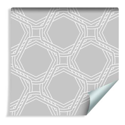 Tapeta Geometryczna Abstrakcja W Odcieniach Szarości