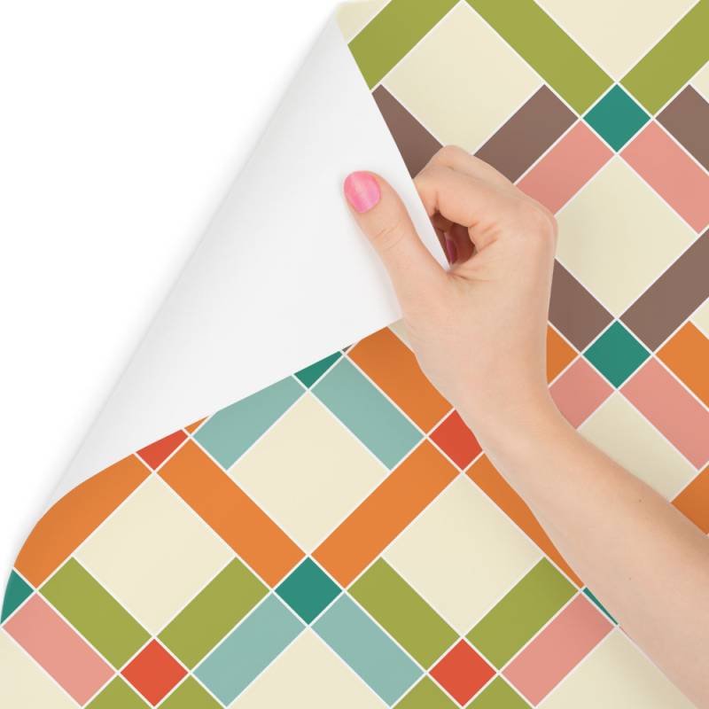 Tapeta Geometryczna - Kolorowe Romby