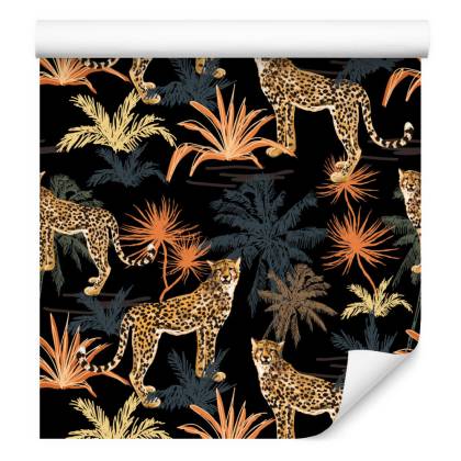Tapeta – Dzikie Koty I Drzewa