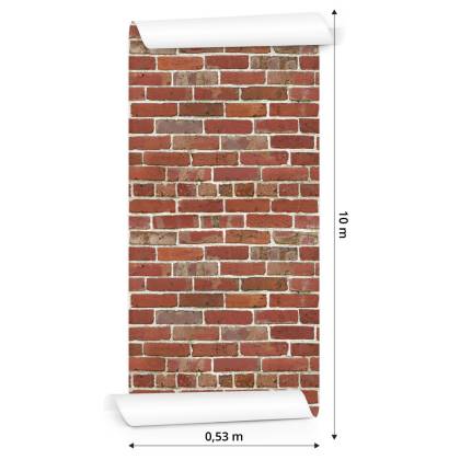 Tapeta Cegła-Mur 3D
