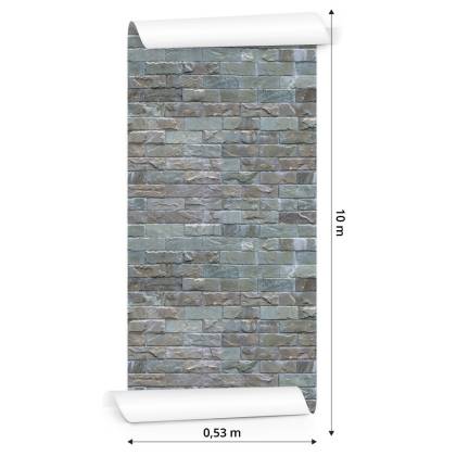Tapeta Kolorowe Cegły - Efekt 3D