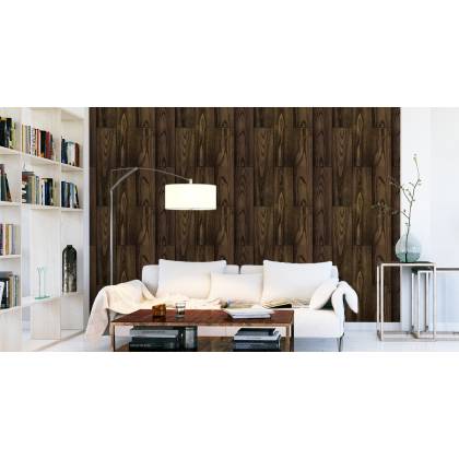 Tapeta Ciemne Pionowe Deski Drewniane