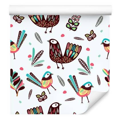 Tapeta Ptaki W Stylu Boho