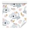 Tapeta Misie Koala Kwiaty