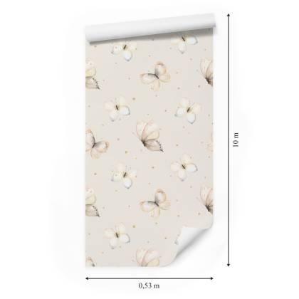 Tapeta Dla Dzieci, Motyle, Natura, Kropki