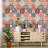 Tapeta Kolorowe Ornamenty W Stylu Retro