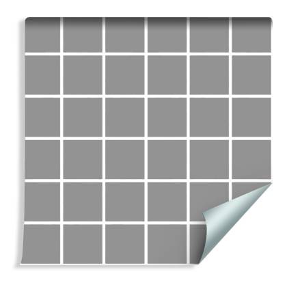 Tapeta Nowoczesna Minimalistyczna Szaro - Biała Krata