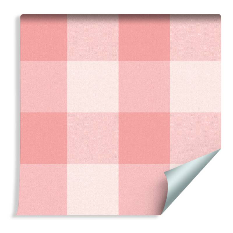 Tapeta Minimalistyczna Krata W Pastelowych Barwach