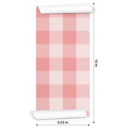 Tapeta Minimalistyczna Krata W Pastelowych Barwach