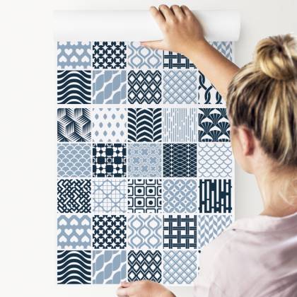 Tapeta Modernistyczna Mozaika Geometryczna