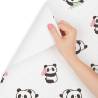 Tapeta Pandy Z Kwiatami