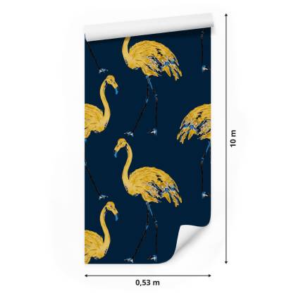 Tapeta – Flamingi Jak Malowane