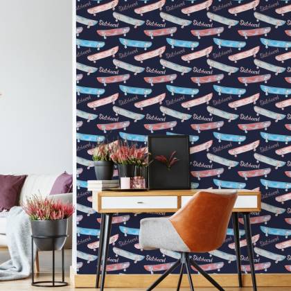 Tapeta Kolorowe Deskorolki