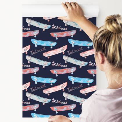 Tapeta Kolorowe Deskorolki