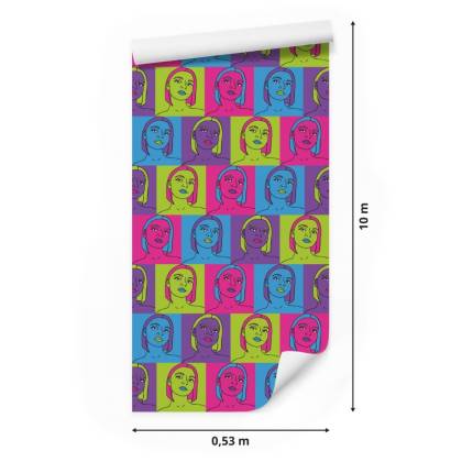Tapeta Portrety W Stylu Pop-Art