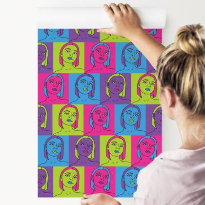 Tapeta Portrety W Stylu Pop-Art
