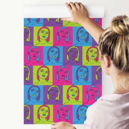 Tapeta Portrety W Stylu Pop-Art