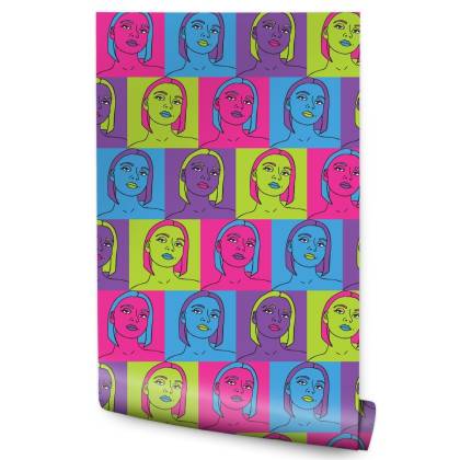 Tapeta Portrety W Stylu Pop-Art