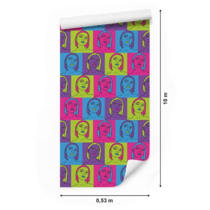 Tapeta Portrety W Stylu Pop-Art