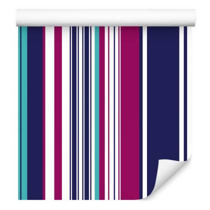 Tapeta Do Salonu, Kolorowe, Pionowe Paski