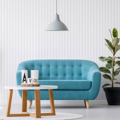 Tapeta Elegancka W Klasyczne Paski, Salon, Biuro