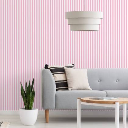 Tapeta 3D W Klasyczne, Pionowe Paski, Do Salonu