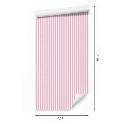 Tapeta 3D W Klasyczne, Pionowe Paski, Do Salonu