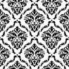 Tapeta Klasyczne Czarno-Białe Ornamenty