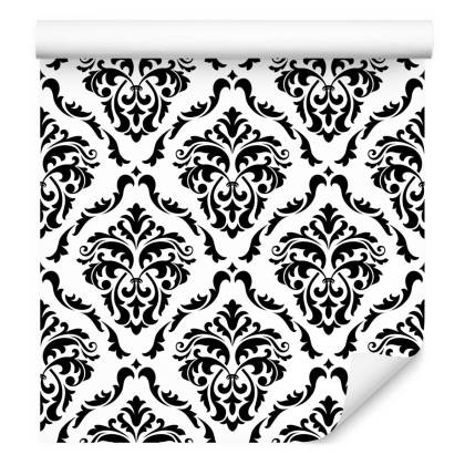 Tapeta Klasyczne Czarno-Białe Ornamenty