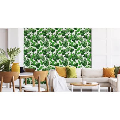 Tapeta Liście Monstera I Palmy