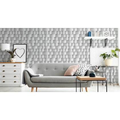 Tapeta Nowoczesny Wzór Geometryczny - Efekt 3D