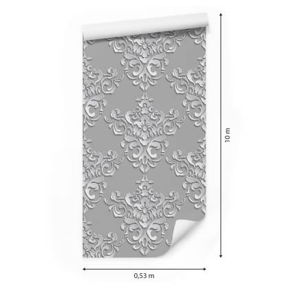 Tapeta Optyczna, Do Sypialni, Ornamenty, Efekt 3D