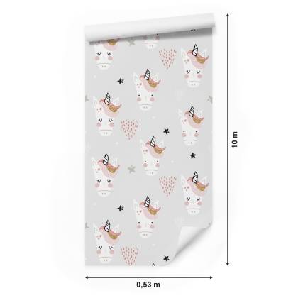 Tapeta Jednorożce W Stylu Skandynawskim