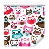 Tapeta Do Pokoju Dziewczynek Kolorowe Sowy Serca