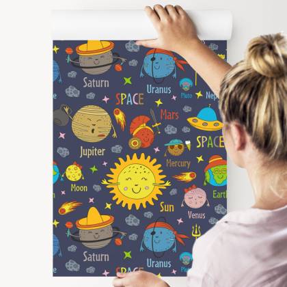 Tapeta Planety Słońce I Ufo