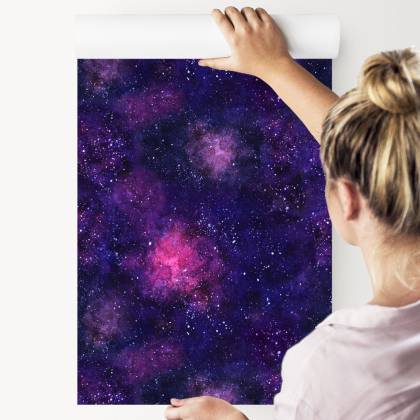 Tapeta Fioletowa Mgła Kosmiczna