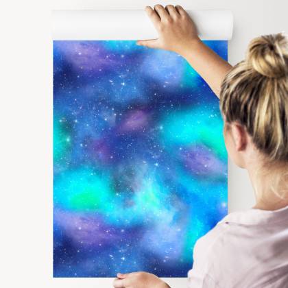 Tapeta Niebieskie Galaxy