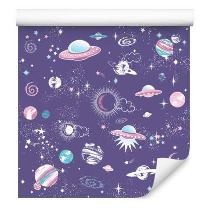 Tapeta Statki Kosmiczne Gwiazdki I Ufo