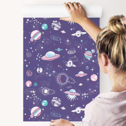 Tapeta Statki Kosmiczne Gwiazdki I Ufo