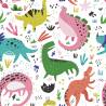 Tapeta Dla Dzieci - Kolorowe Dinozaury
