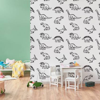 Tapeta Dla Dzieci W Dinozaury, Zwierzęta