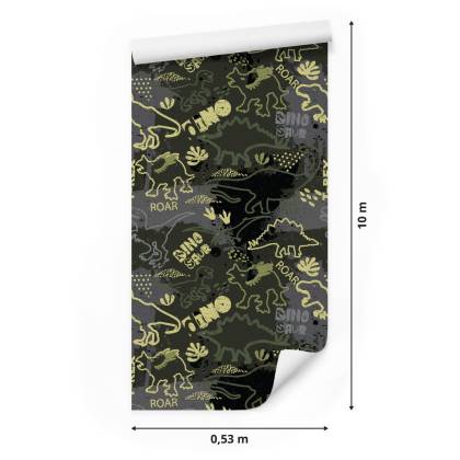 Tapeta Bajkowa Dla Dzieci Dinozaury, Zwierzęta
