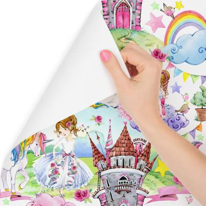 Tapeta Do Pokoju Dziecka Smoki, Jednorożce Z Bajki