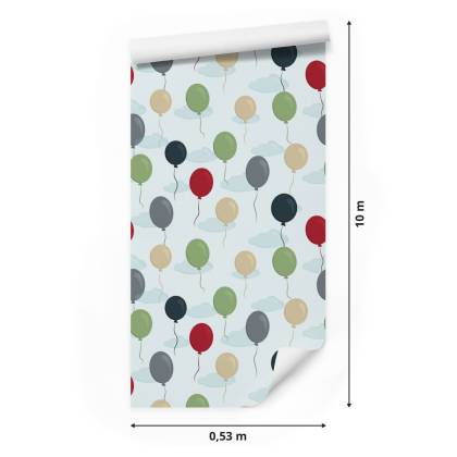 Tapeta Balony Z Chmurami W Tle