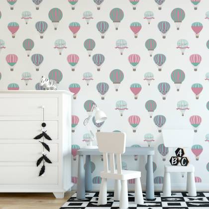 Tapeta Kolorowe Pojazdy Balony